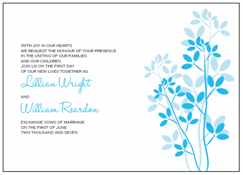 leaves printable wedding invitation templates