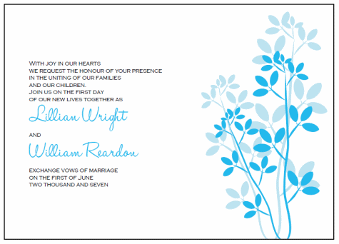 Wedding Invites Templates on Leaves Printable Wedding Invitation Templates