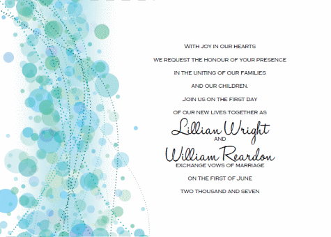 Free Blue And Silver Wedding Invitations Templates