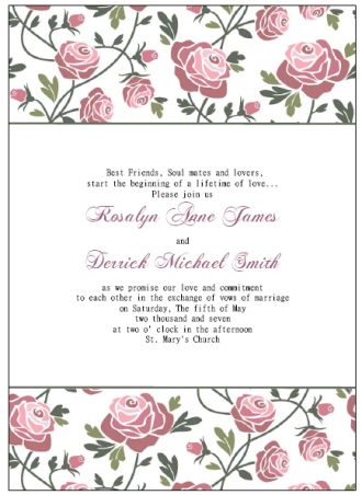 wedding invitations templates