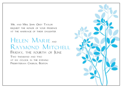 Blank wedding invitation designs templates