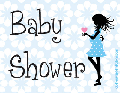 baby shower postcards blue polka dot dress baby shower invites