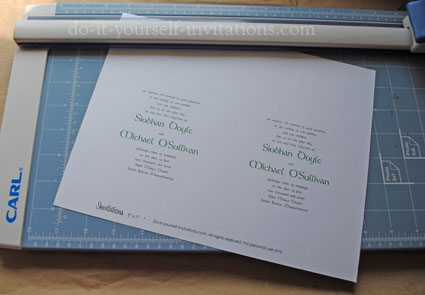 Diy irish wedding invitations