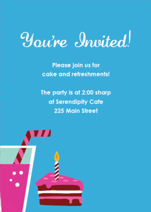 Party Invitations Printable on Printable Party Invitation Templates   Slice O  Cake