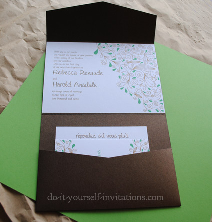 Diy wedding invitations layout