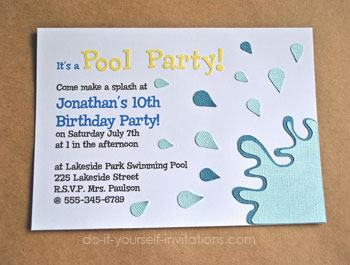Pool Party Invitations on Pool Party Invitations For Your Upcoming Summer Parties  The Pool
