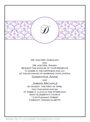 Wedding invitations samples pdf