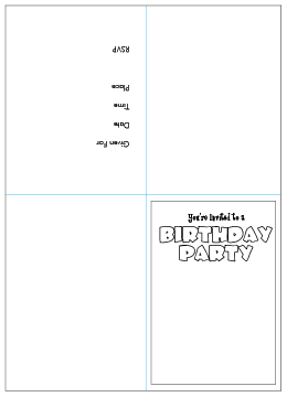 Kids Birthday Party Places on Birthday Party Invitation To Help Make Your Own Handmade Birthday