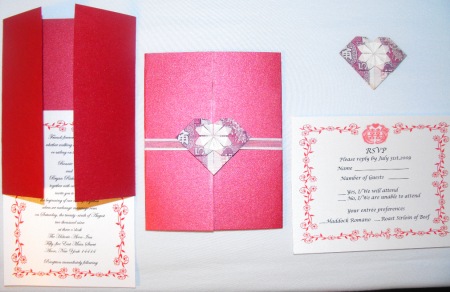 Simple Yet Elegant Wedding Invitation by Bonnie Ye Myrtle Beach SC 29579 