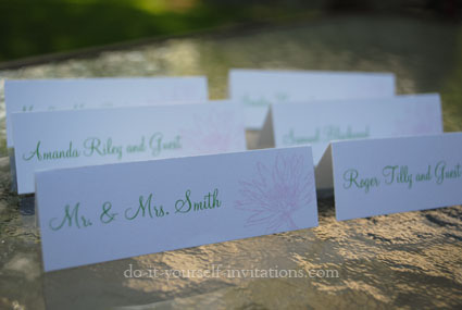 free printable waterlily place cards Don 39t forget the place cards free printable waterlily place cards Don 39t forget the place cards
