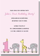 first birthday invitations