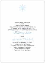 free printable snowflake wedding invitations