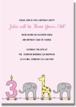 3rd birthday invitations