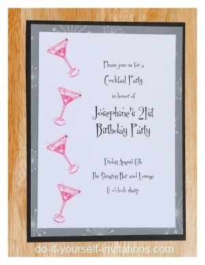 Print And Create 21st Birthday Invitations
