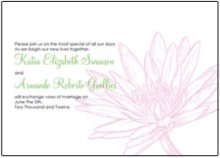 waterlily wedding invitations