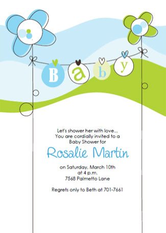 free baby shower invitation templates