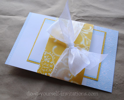 Creative DIY wedding invitations cheap