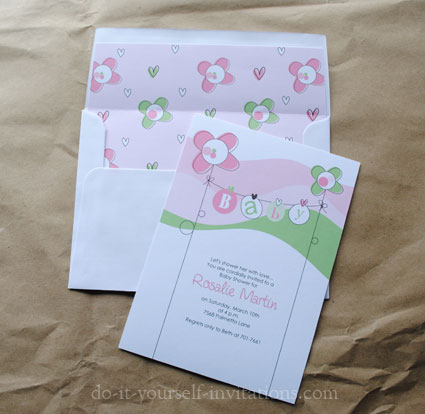 Print Yourself Baby Shower Invitations 9