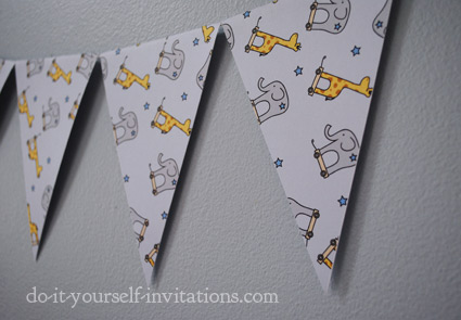 DIY printable party bunting flags