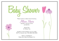 printable flower baby shower invitations