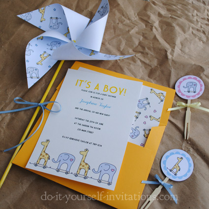 printable baby shower invitations kits