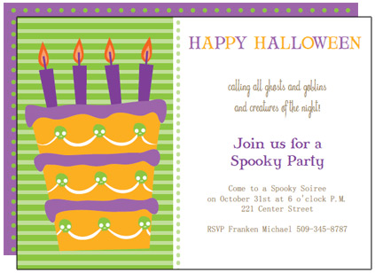 printable Halloween party invitations
