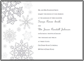 printable snowflake wedding invitations