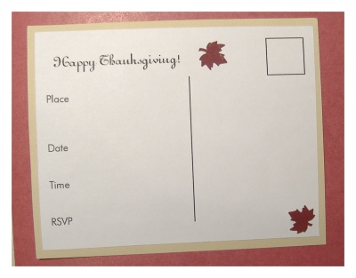 Make Thanksgiving invitations