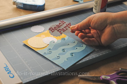 make diy beach party invitations