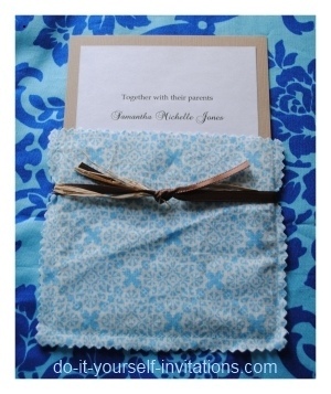 Cloth Wedding Invitations 10