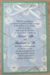 daisy wedding invitations