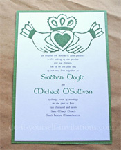 irish wedding invitations