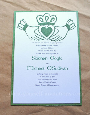 make diy irish wedding invitations