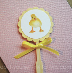 duckie duckling cupcake toppers