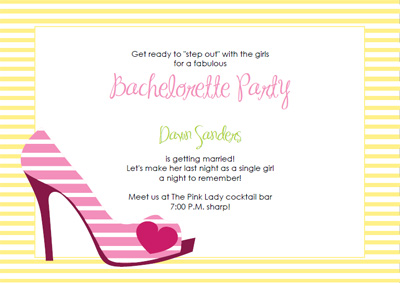 stiletto high heel printable party invitations templates