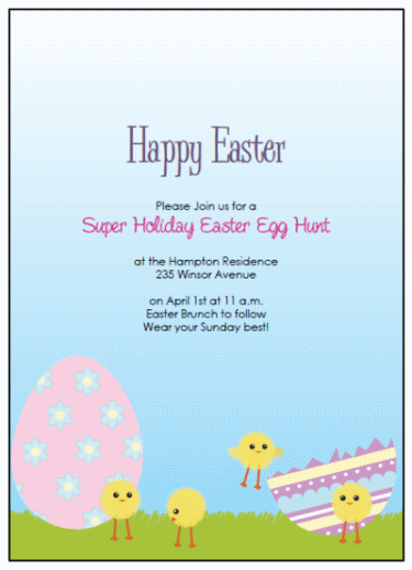 Easter Invitation Template Free 8