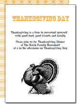 Thanksgiving Invitations