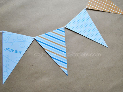 printable baby shower bunting banners