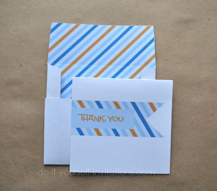 printable thank you notes and envelopes