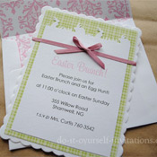 homemade easter invitations