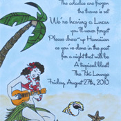 DIY Luau invitations