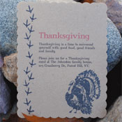 DIY Thanksgiving Turkey Invitations