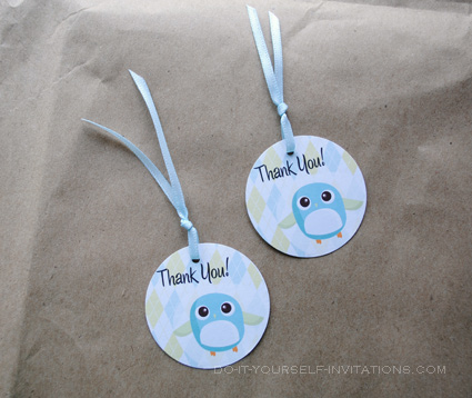 printable baby shower favor bird