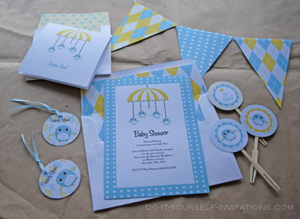 printable baby shower invitations kits