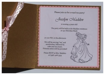 disney princess birthday invitations