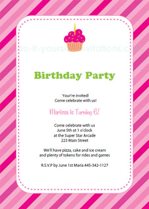 Free and printable birthday invitation templates