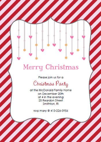 Printable Christmas Party Invitations