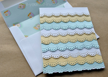 make homemade baby shower invitations