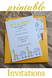 printable baby shower invitations