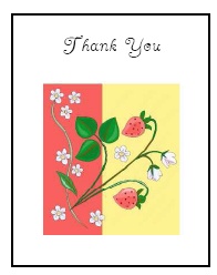 Thank You Card Template Word Half Fold